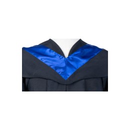 製造恆生大學學士傳播學院畢業袍  黑色正方畢業帽 藍色帽穗v領披肩 學士畢業袍廠房  恆大 畢業袍  DA183 製造恆生大學學士傳播學院畢業袍  黑色正方畢業帽 藍色帽穗v領披肩 學士畢業袍廠房  恆大 畢業袍  DA183